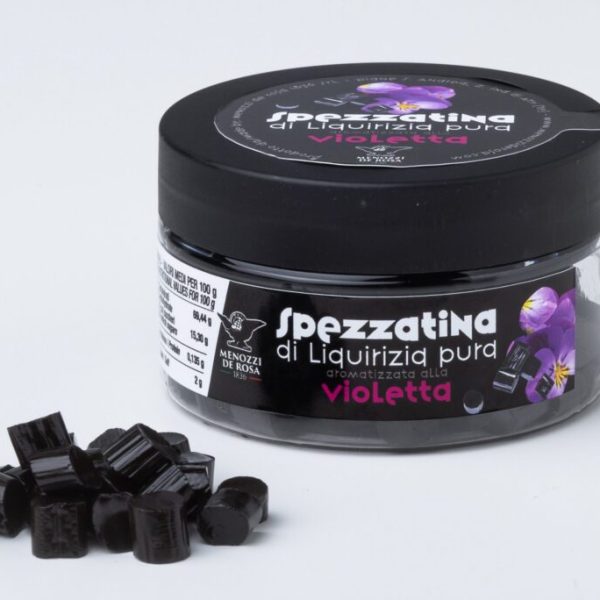 SPEZZATINA di liquirizia pura aromatizzata alla violetta