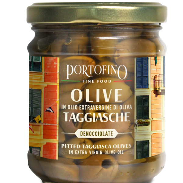 Olive Taggiasche snocciolate in olio EVO 180 g - vaso vetro