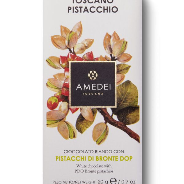 Toscano Pistacchio, cioccolato bianco con pistacchi (50 g)