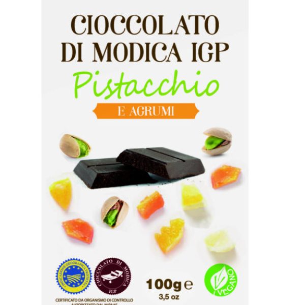 Cioccolato di Modica IGP Pistacchio e Agrumi