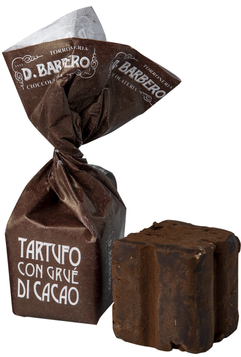 Tartufi con grue di cacao