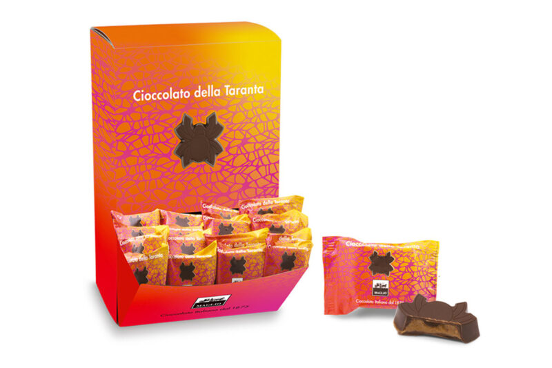 Cioccolato della Taranta, Cioccolato Fondente 62% cacao con crema alla mandorla, 50pz
