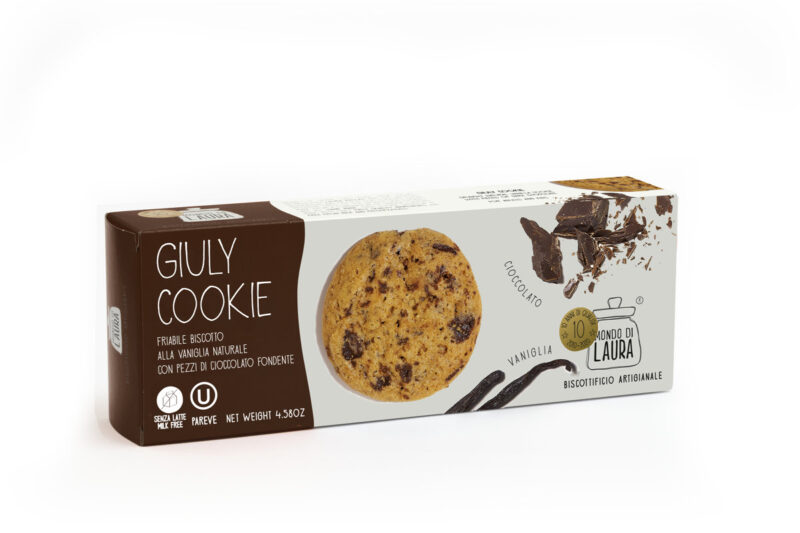 Giuly Cookie, biscotto alla vaniglia naturale con pezzi di cioccolato fondente