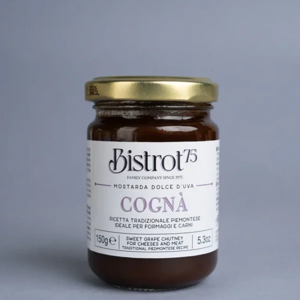 Mostarda dolce d'uva COGNÀ, ricetta tradizionale Piemontese (150 g)