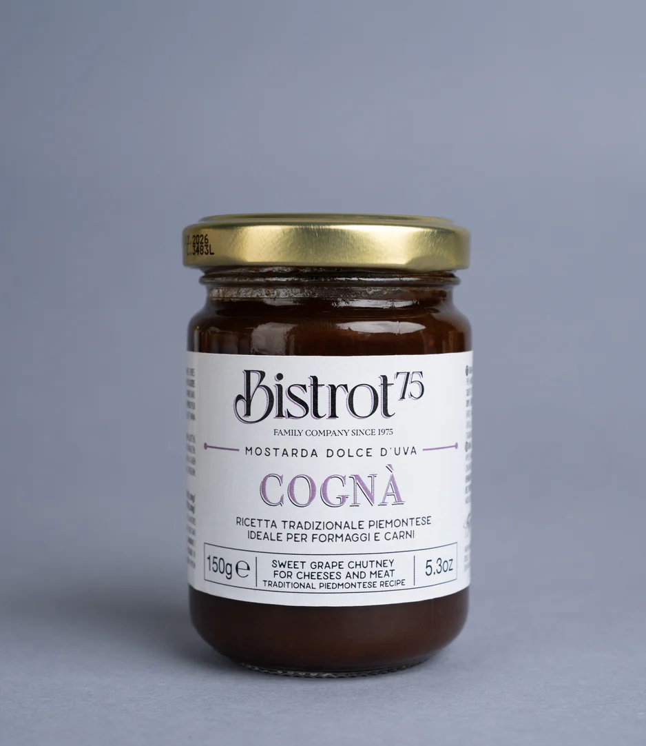 Mostarda dolce d'uva COGNÀ, ricetta tradizionale Piemontese (150 g)