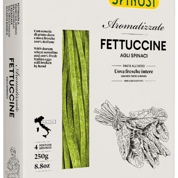 Pasta all'uovo - Le Aromatizzate, Fettucine agli Spinaci (250 g)