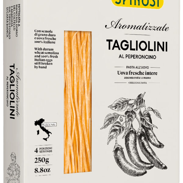 Pasta all'uovo - Le Aromatizzate, Tagliolini al Peperoncino (250 g)