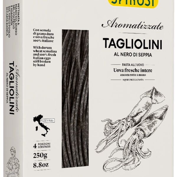 Pasta all'uovo - Le Aromatizzate, Tagliolini al Nero Seppia (250 g)