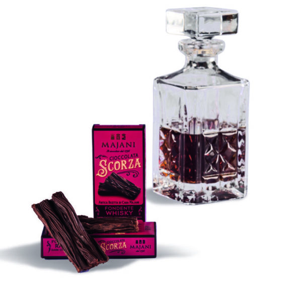 Cioccolato SCORZA, fondente Whisky (38 g)