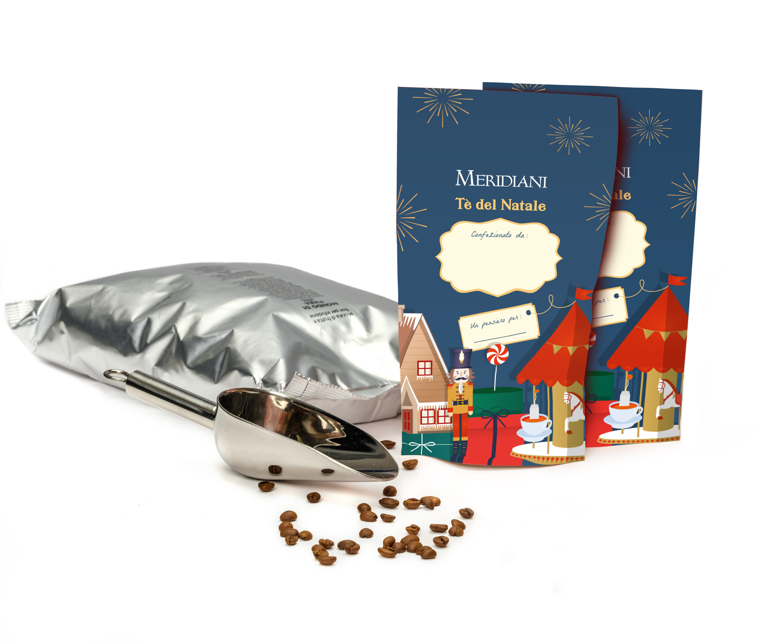 Tè del Natale, Miscela di tè del Natale + 50 sacchetti in carta riciclabile con zip, doypack (5x 1 kg)