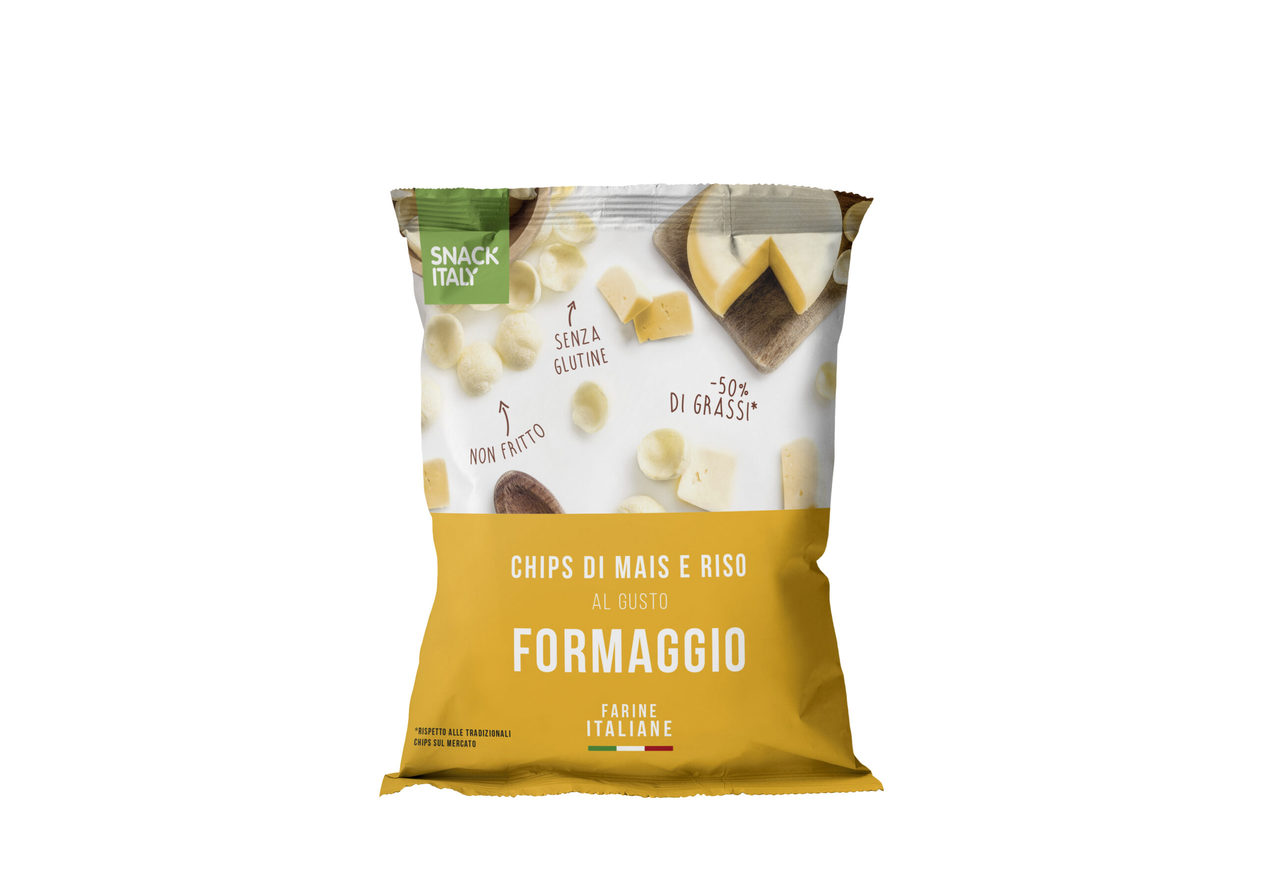 Chips di maïs e riso, gusto Formaggio (70 g)