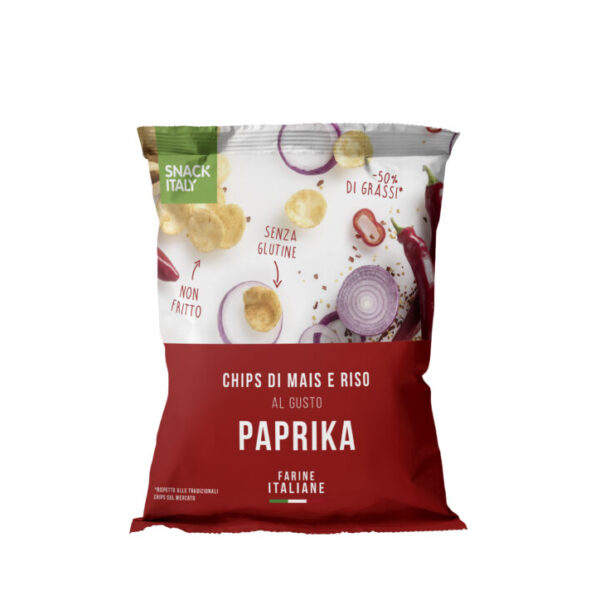 Chips di maïs e riso, gusto Paprika (70 g)