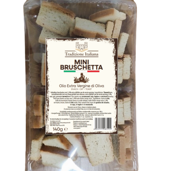 Mini bruschetta, Olio extravergine di Oliva (2,4%) (140 g)