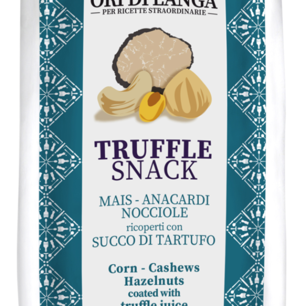 Truffel Snack, Mais - Anacardi Nocciole ricoperti con succo di tartufo (70 g)