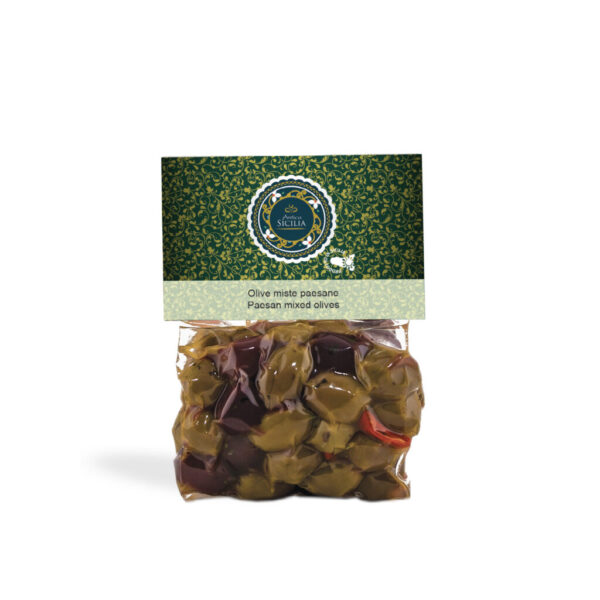 Olive miste paesane, sottovuoto cavallotto (350 g)