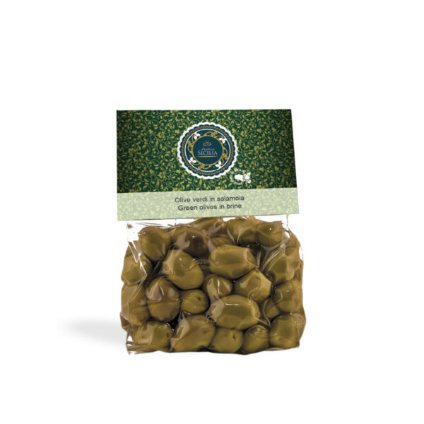 Olive verdi "bomba dell'Etna, sottovuoto cavallotto (350 g)