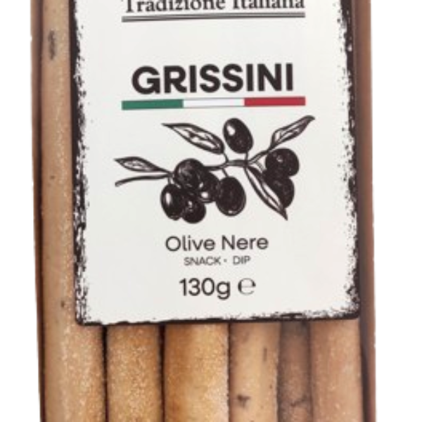 Grissini Olive Nere (8,1%) (130 g)