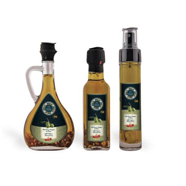 Condimento in olio extra vergine all'Aglio e Peperoncino (10 cl)